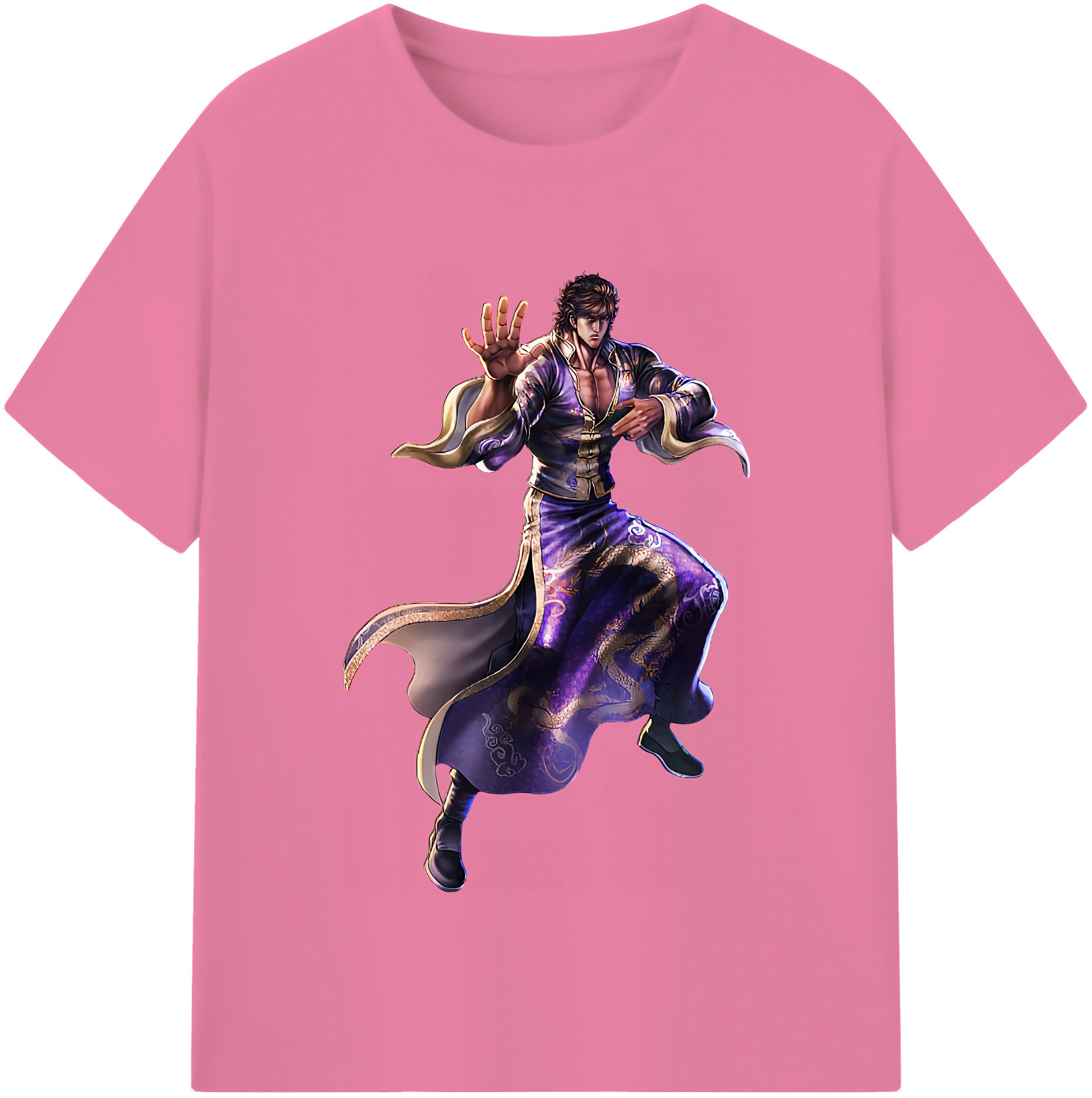 （画像用） 北斗の拳 Fist of the North Star 綿100％半袖Tシャツ（フロントプリント）